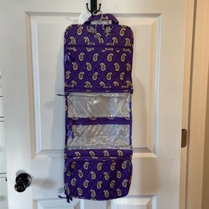 Purple Paisley Vera Bradley Travel Hanging Cosmetic Bag